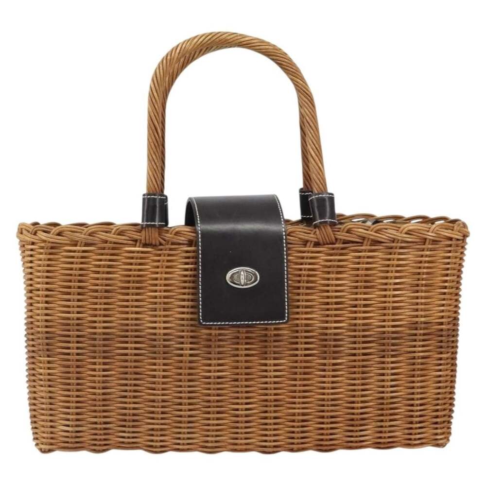 Burberry Rattan Blue Label Handbag Beige